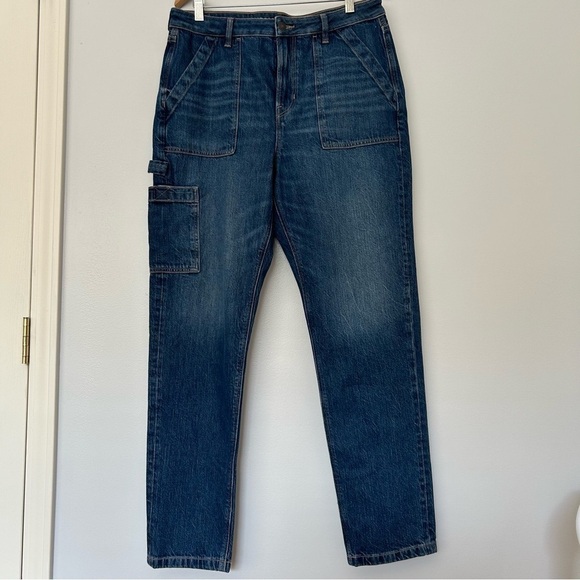 American Eagle Mom Jean utility cargo 12 long - Picture 2 of 9